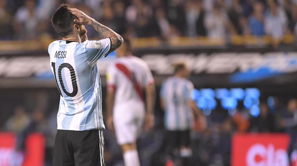 Messi en su encuentro ante Perú Messi en su encuentro ante Perú